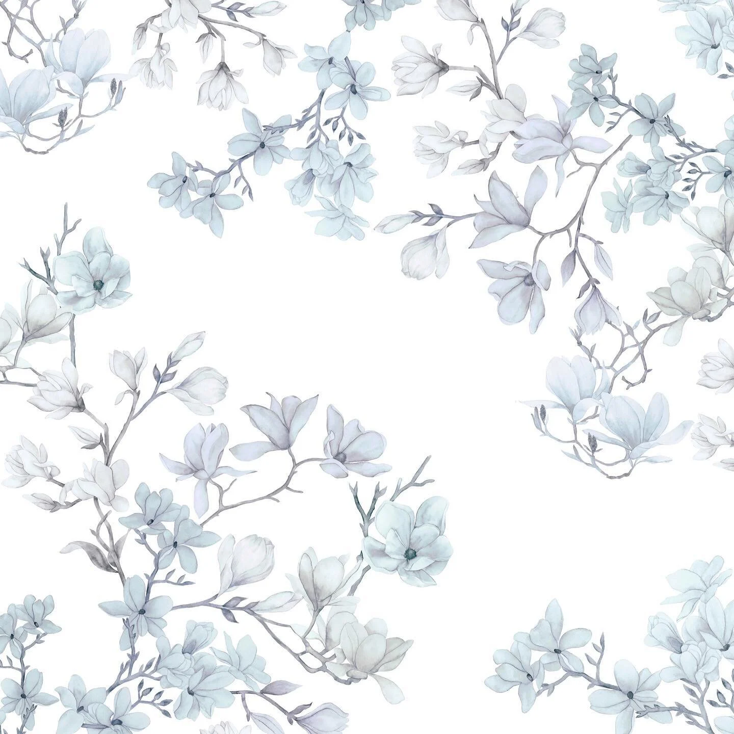 Happy Spring Equinox (in the northern hemisphere). Magical to see the magnolia coming into bloom in the garden. I painted this design last year, currently working on some new versions. Hope you&rsquo;re all keeping well, healthy and happy. 🌸