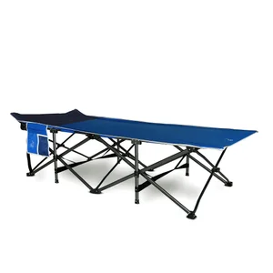 Lit De Camp Pliable HIGH POINT SPORTS - XL 190x67cm - Support 250kg - Portable Avec Poche Latérale