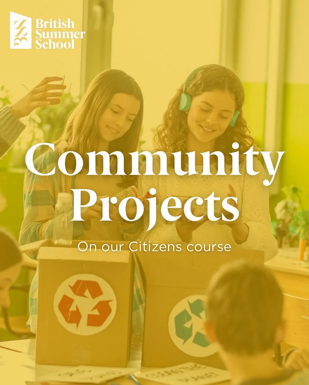 New for 2026 - Students can opt for Community Projects to replace Core English on the Citizens course. 

#BritishSummerSchool #BSS #BSSTrueMe #summerschool #summercamp #education #summer2026