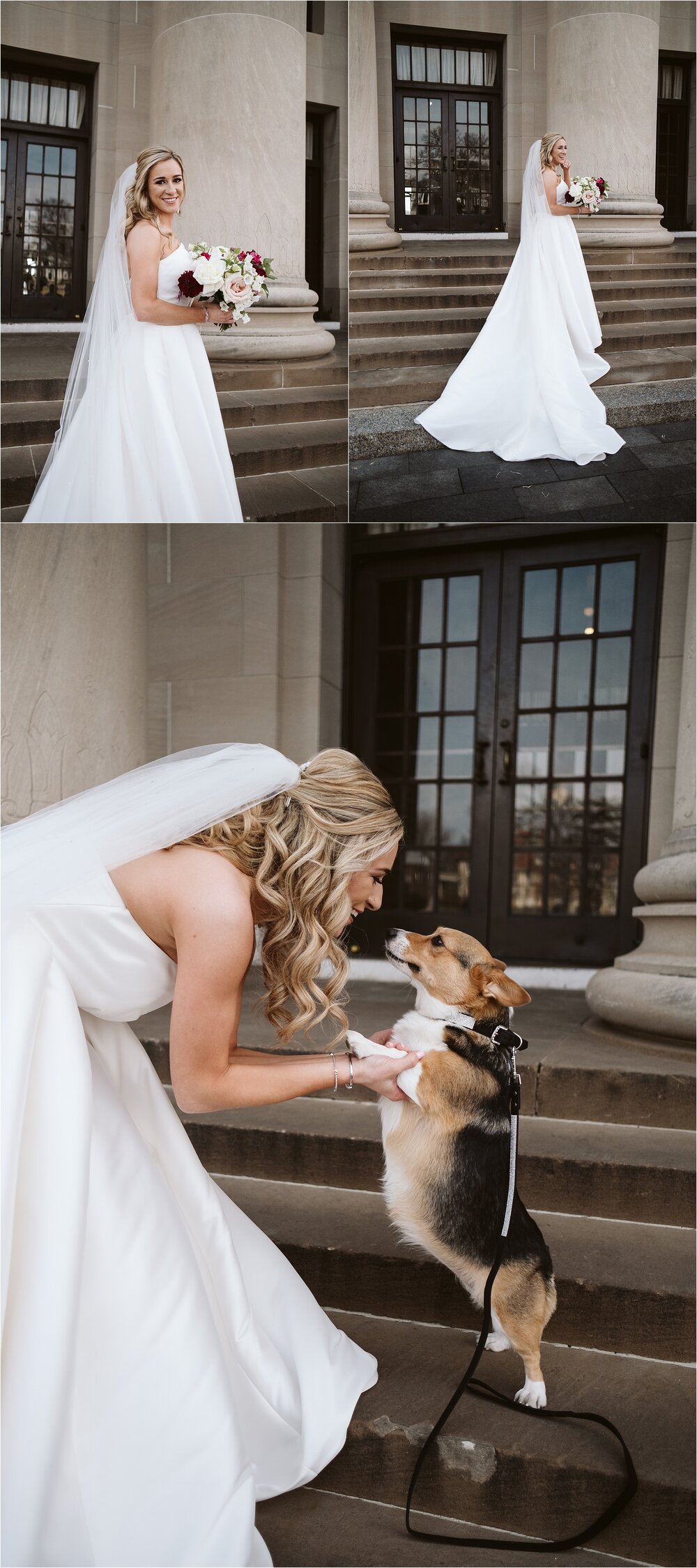 Bride with Dog Kansas City