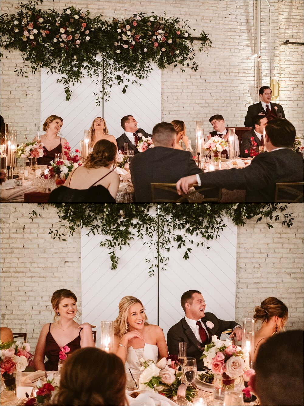 bride groom head table