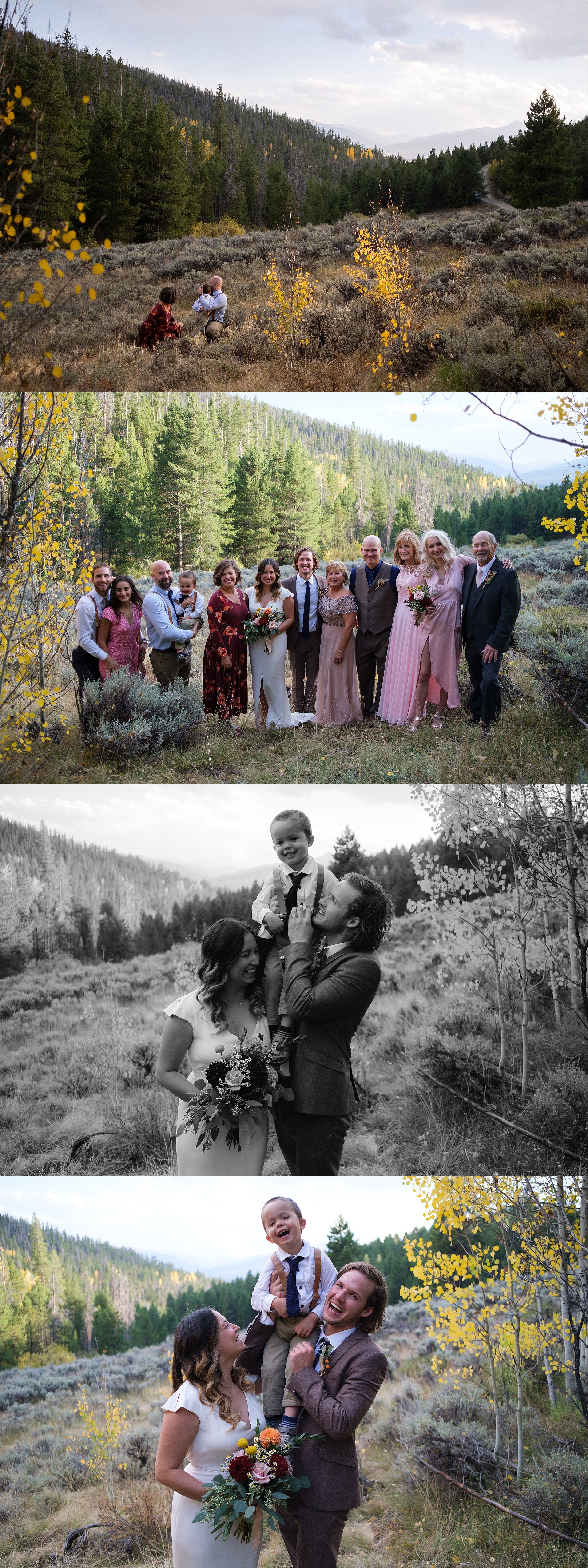 Mountain Wedding Family Photos