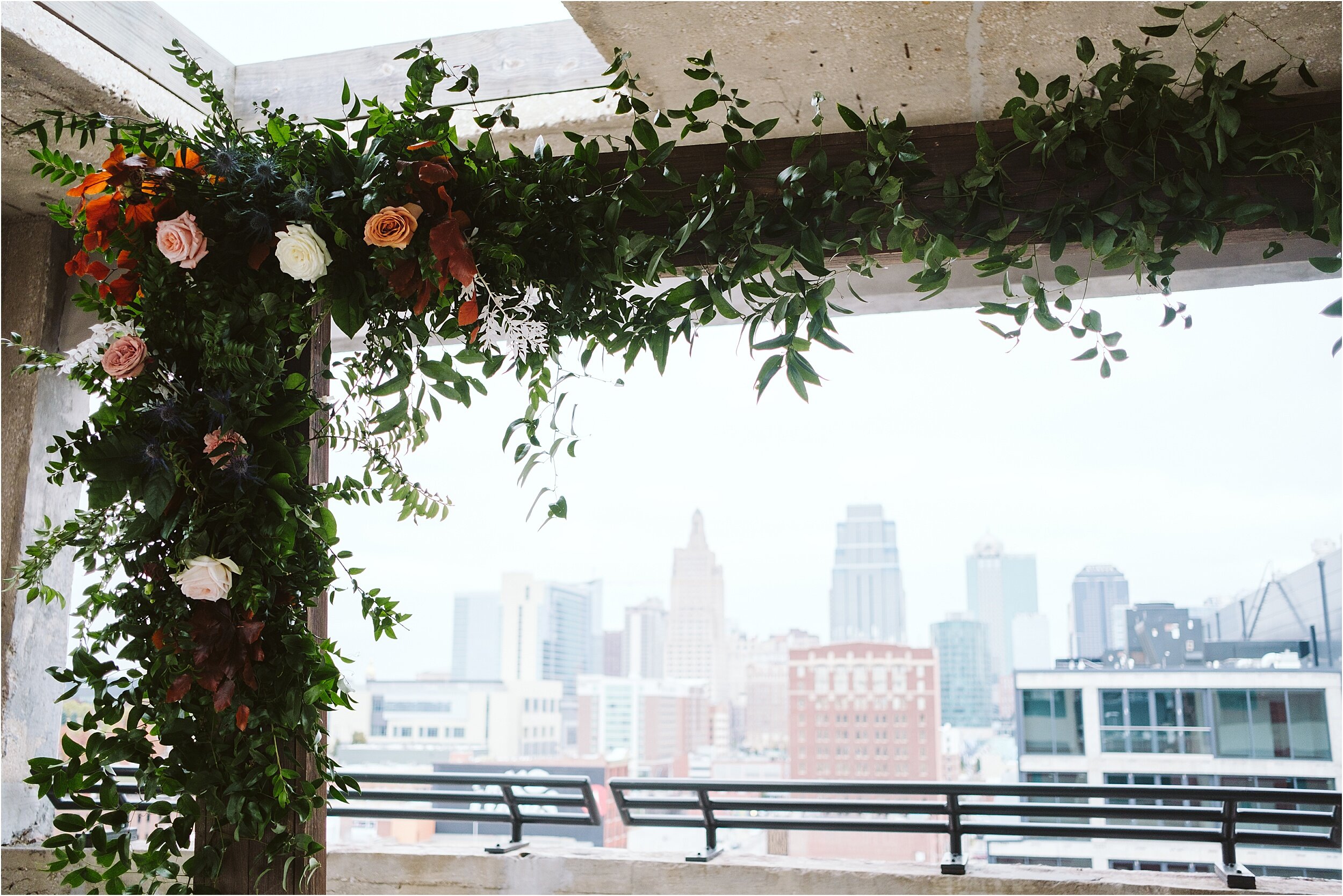 Ceremony Backdrop Florals