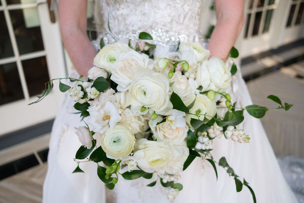 White Roses Wedding Bouquet