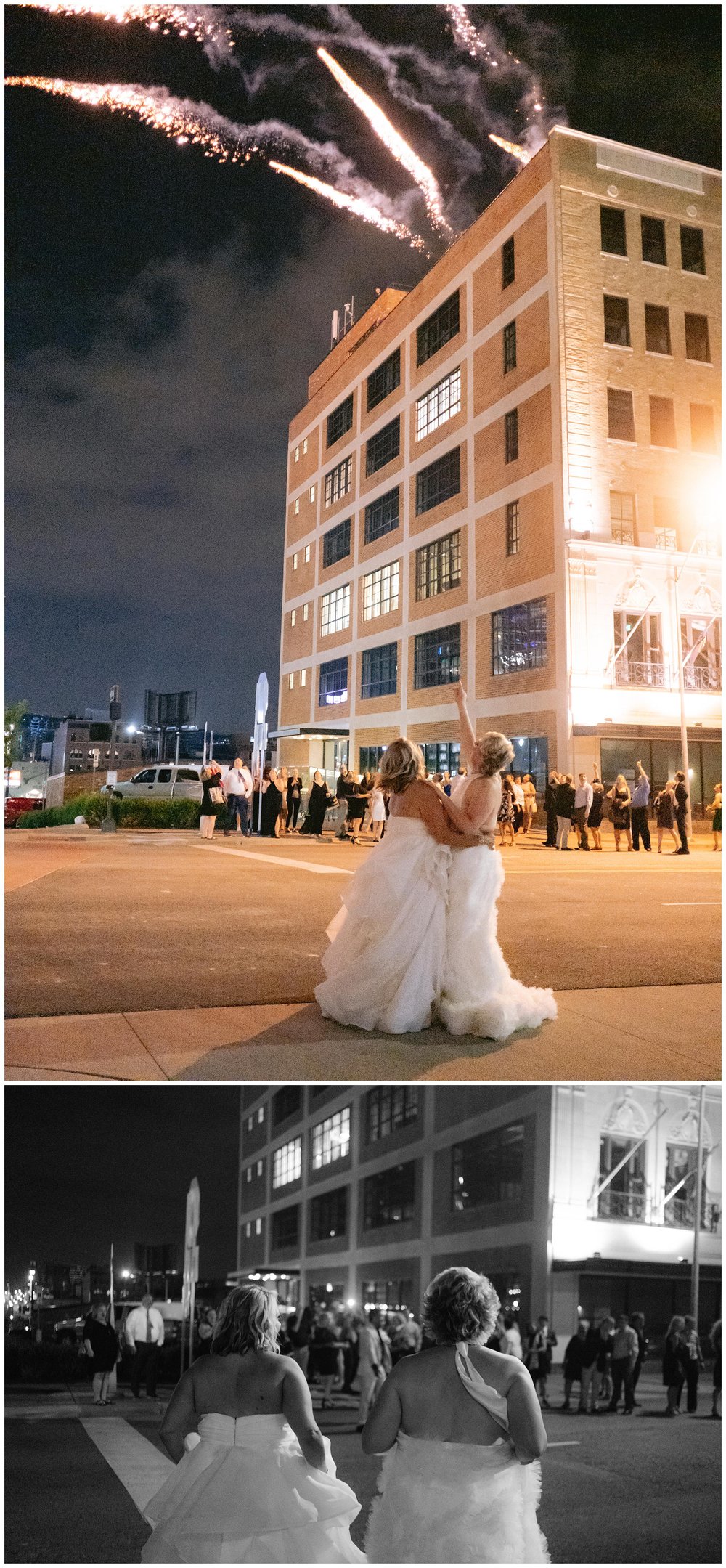 Downtown KC Wedding Fireworks