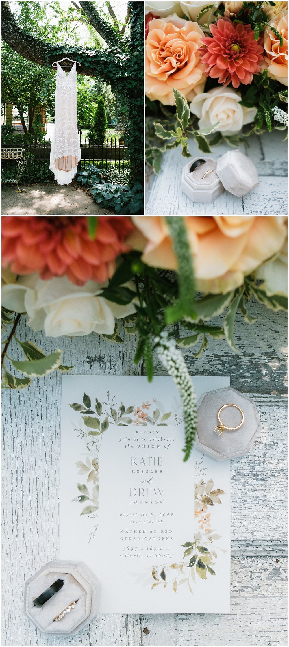 Wedding Invitation with Florals