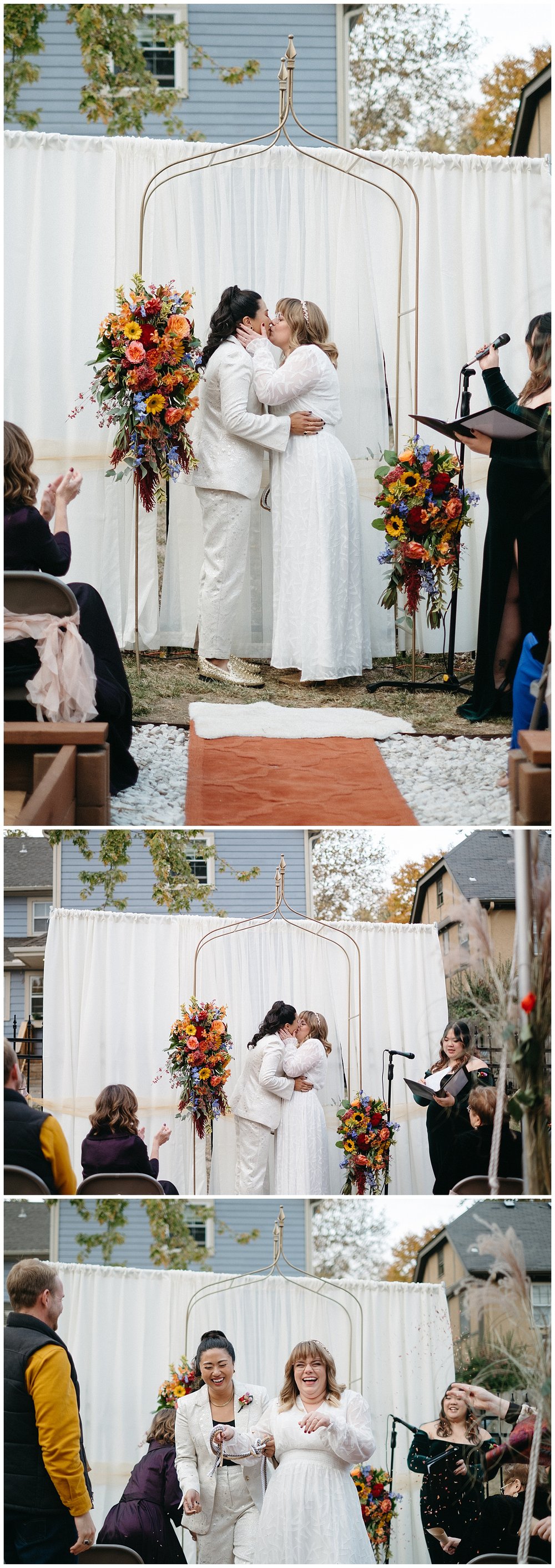 Wedding Ceremony Kiss