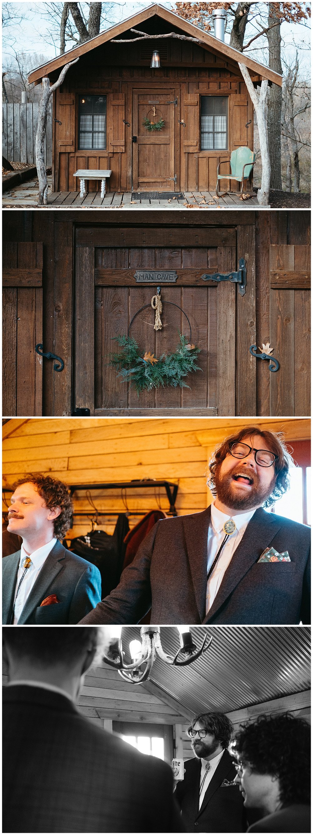 Groomsmen in Mancave