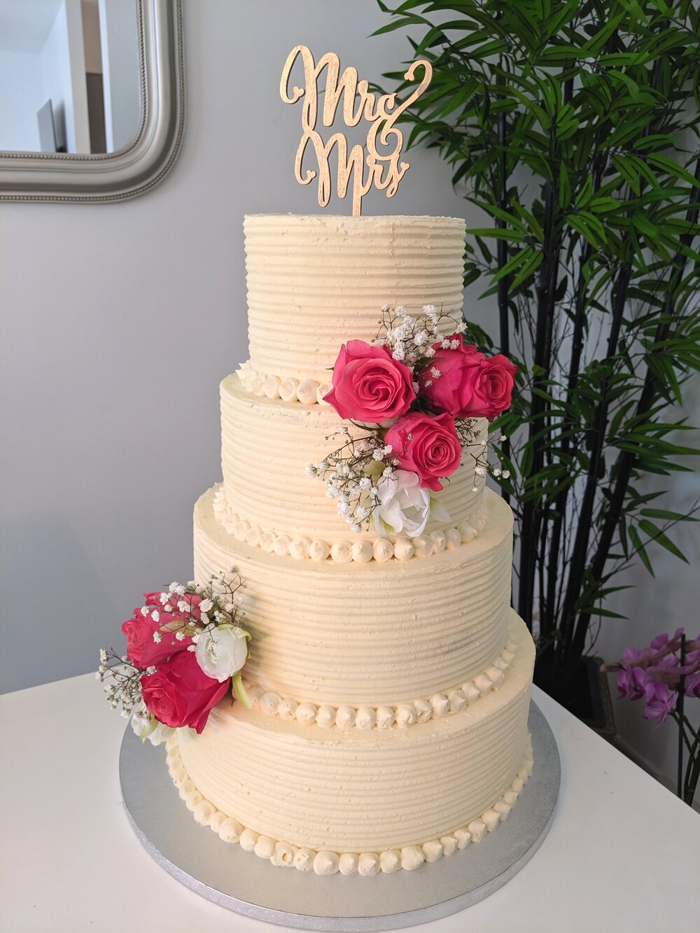 Oh le joli wedding cake gris et rose ! - Do You Cake?