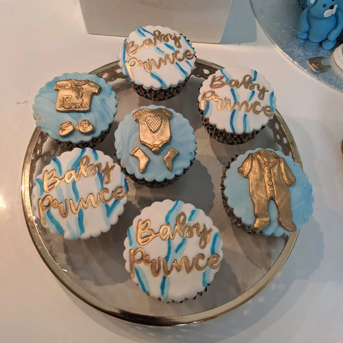 Cupcake petit prince bleu