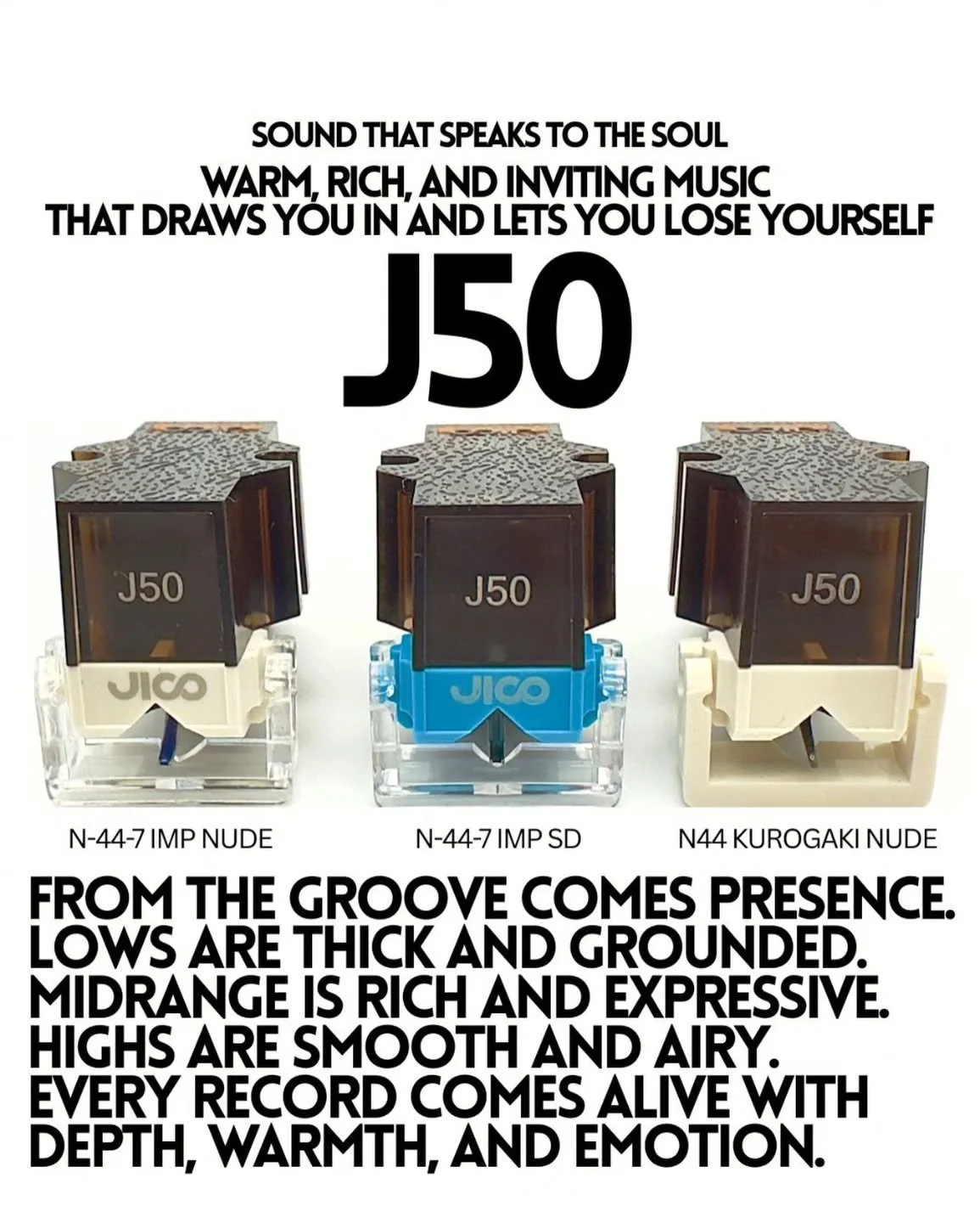 The J50 from @jico_international - partner with any of the 'Morita' wood cantilever styli (and many more) for some oh so sweet transcendent listening.

Available at www.valhifi.co.uk

#jico #jicoj50 #turntablelife #vinyl #thevelvetunderground 

Repos