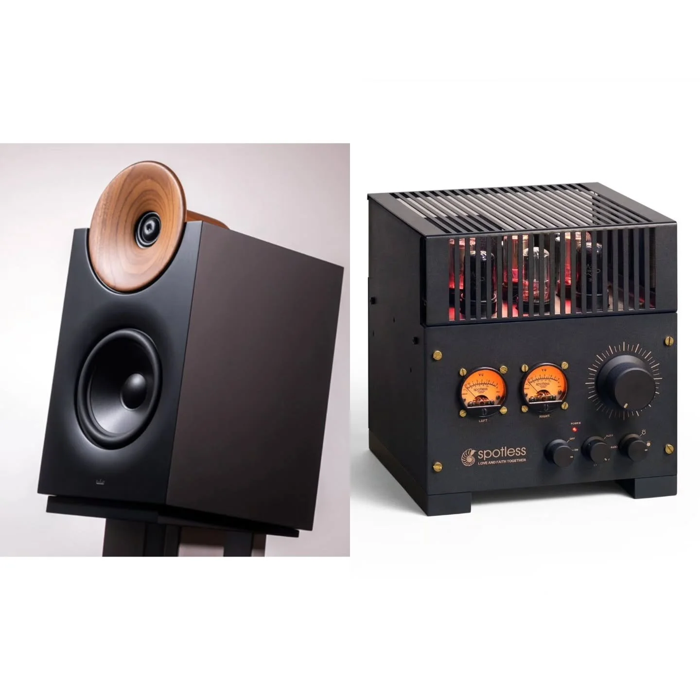 The Aretai Contra 100S loudspeakers and Spotlight A1 integrated amplifier. A potent combination of beauty, performance and - in comparison to the ever increasing costs of the high end - affordability. Yes, not inexpensive, but a system to live with f