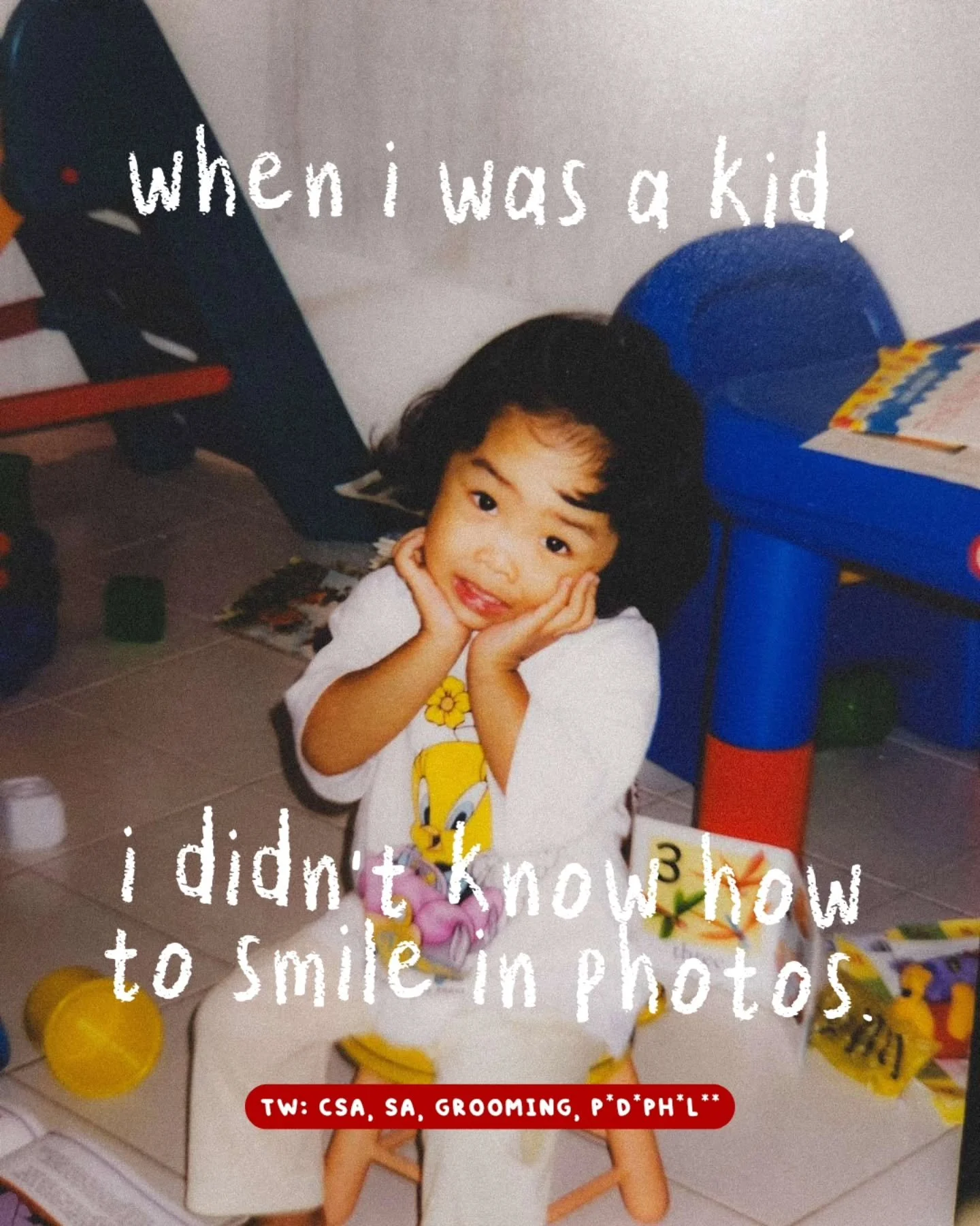 TW: CSA, SA, grooming, pedoph*lia 

As a children's author, the work @sosatogether is painfully (and joyfully) important to me. But more than that, SOSA's work resonates because of my own experiences online. 

Please donate using the link in my bio a