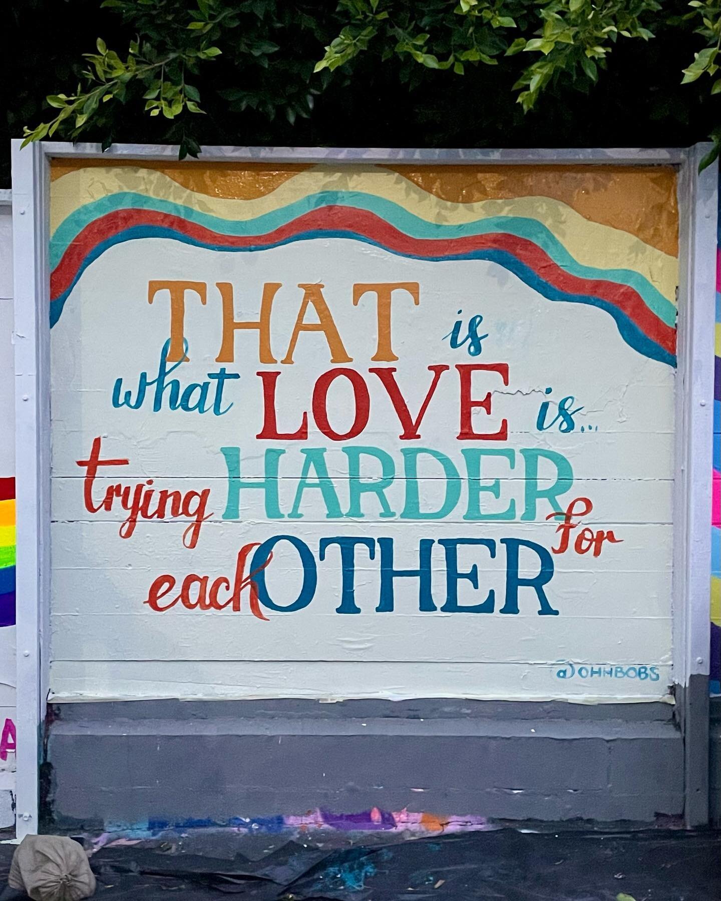 Throwing it back to the mural we did last summer for #pridemonth 
.
looking for another wall to do soon because this was too much fun👀 
.
#muralart #mural #fameyard