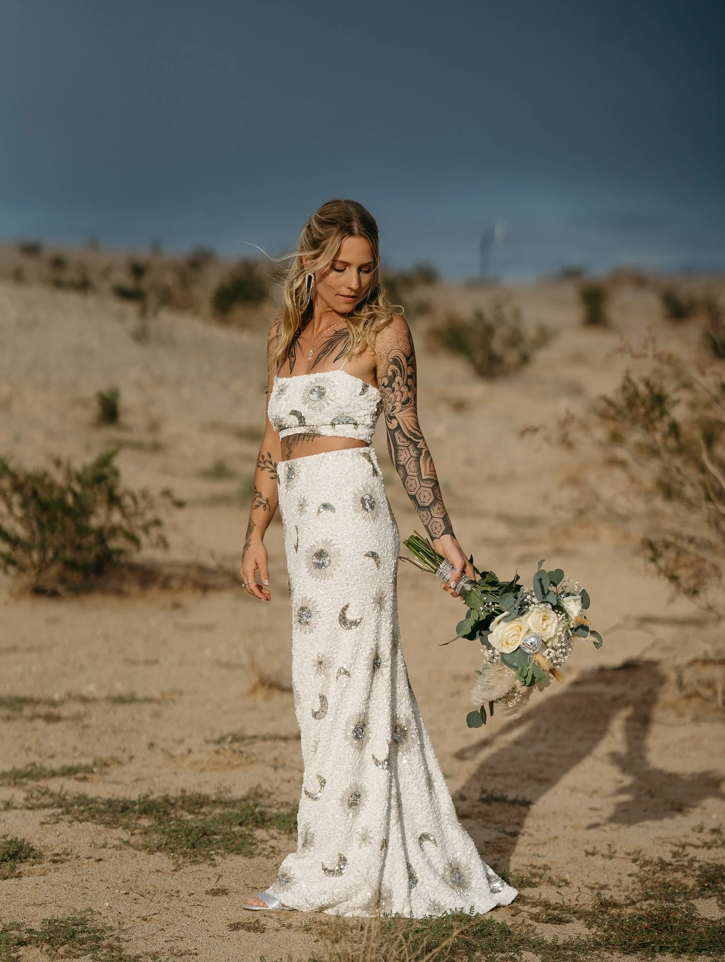 BUT HOW WILL YOUR TATTOOS LOOK IN YOUR WEDDING DRESS?? 
.
stunning darling. stunning. 
.
i had some non negotiable with my dress:
it had to show my chest tattoo, no sleeves and wanted to show as much of my ink as possible. 
.
i think it is so silly t