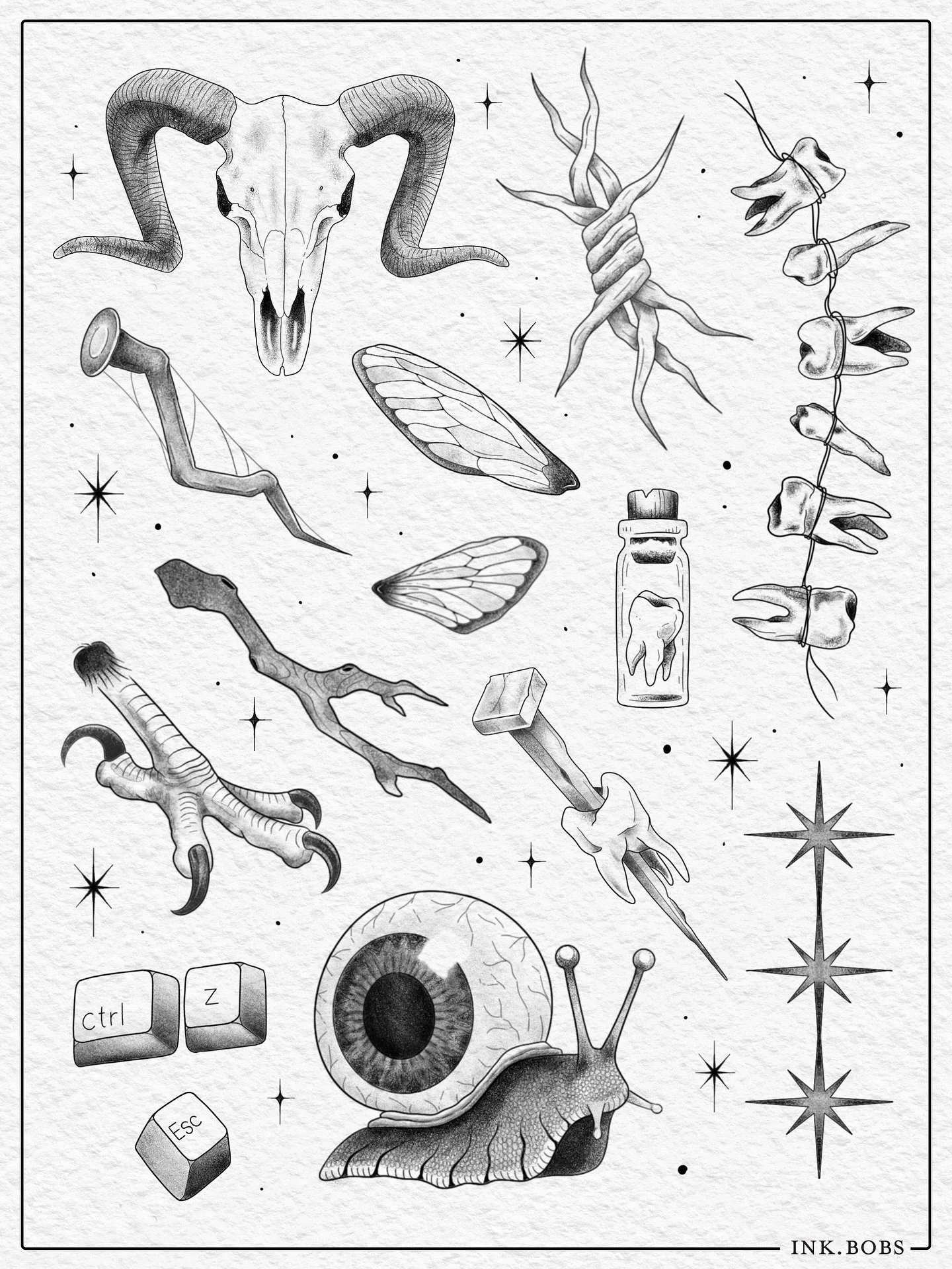 flash drop 💀
.
this is a lil&rsquo; fillers &amp; freaky things flash sheet! 
i made some cute smaller pieces for those of you looking to fill up some smaller spaces.
.
these designs are repeatable!
.
stay tuned for some bigger pieces dropping later