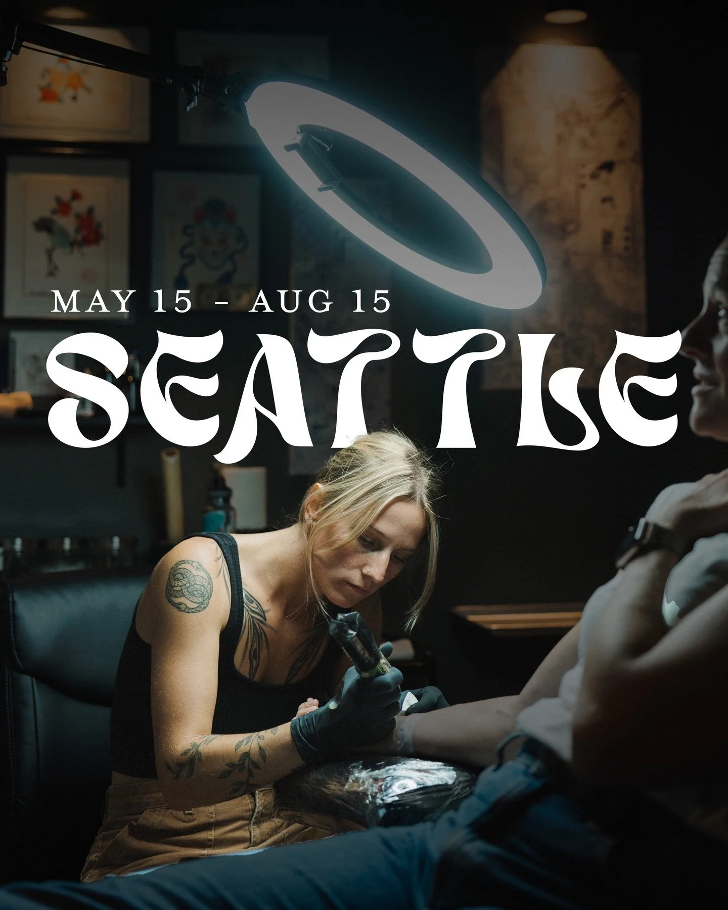 SEATTLE. I&rsquo;m coming for you.

May through August I&rsquo;ll be guest spotting in the Seattle area and my books are open. Shops to be announced soon, but I am taking bookings now. 

Link in my bio to grab a spot!🤘🏼 

I do custom work, flash, b