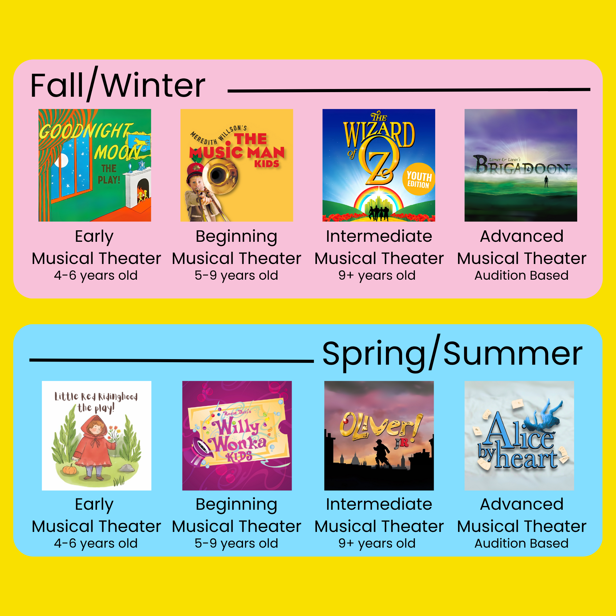 2025/2026 Musical Theater Classes!