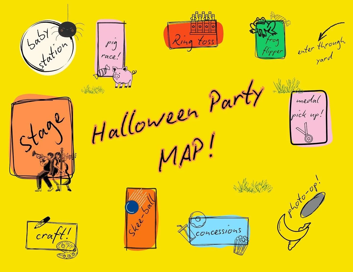 Tomorrow is Halloween at Music House!! Saturday 10/25 from 3:00-5:00pm at Humboldt Park outdoor space (1018 n. California) we will be partying with music on the stage, carnival games + prizes, hot cider, donuts + popcorn, and halloween crafting! $15