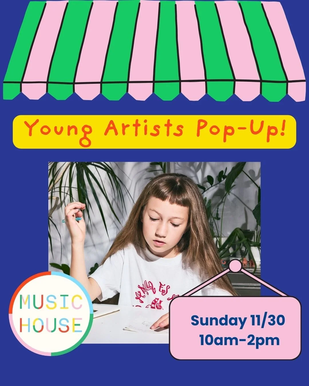 Shop super small this Sunday at Young Artists Pop-Up! Handmade, local goods made by kids! Sunday from 10am-2pm at Music House, West Rogers Park (2925 W. Devon.) No entry fee. Support Young Artists!