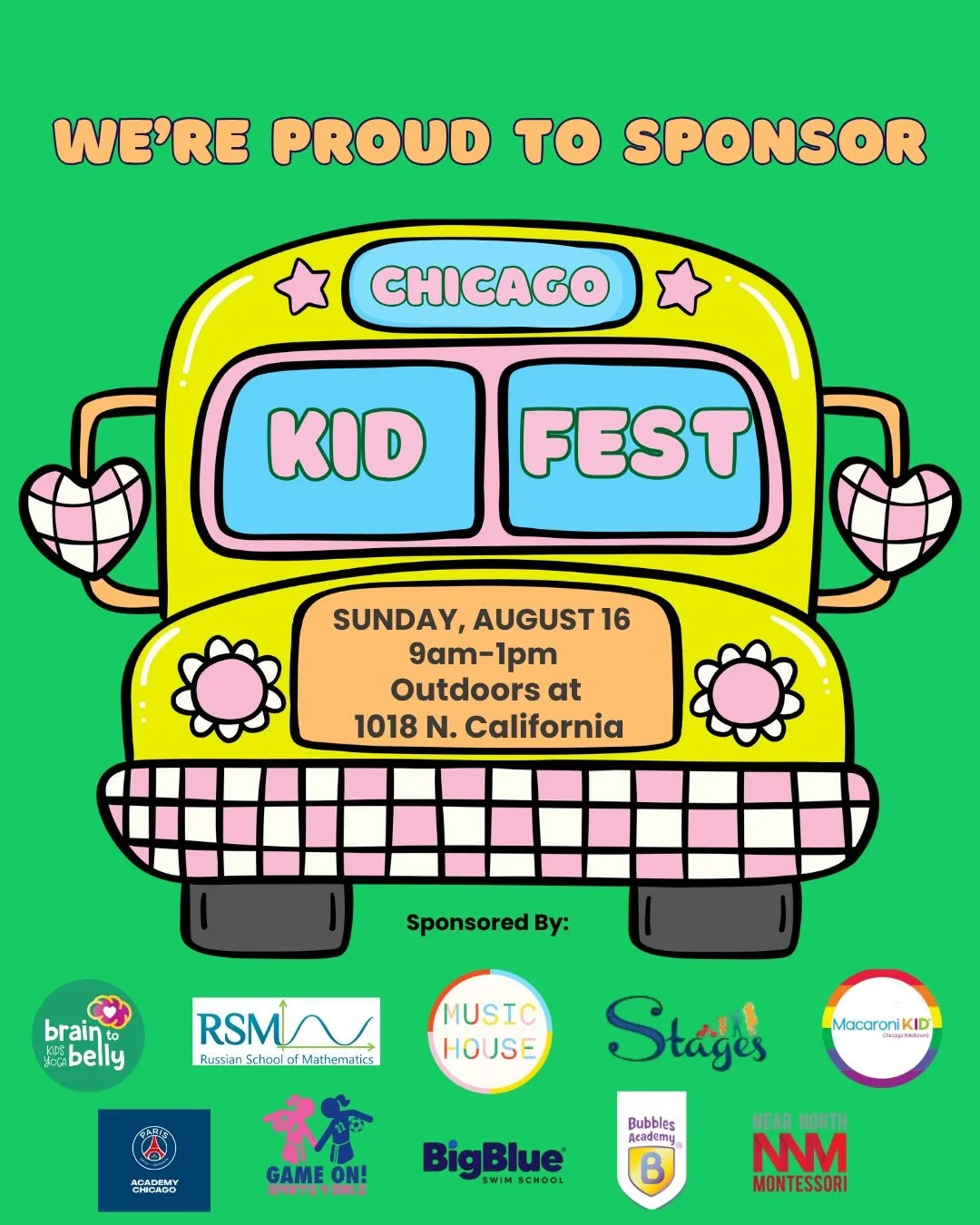 Chicago Kid Fest is a few weeks away! Join us in the Humboldt Park Studio yard to celebrate Back-to-School fun while learning about enrichment programming in Chicago. 

⭐️ RSVP at the link in our bio for a free goodie bag ⭐️