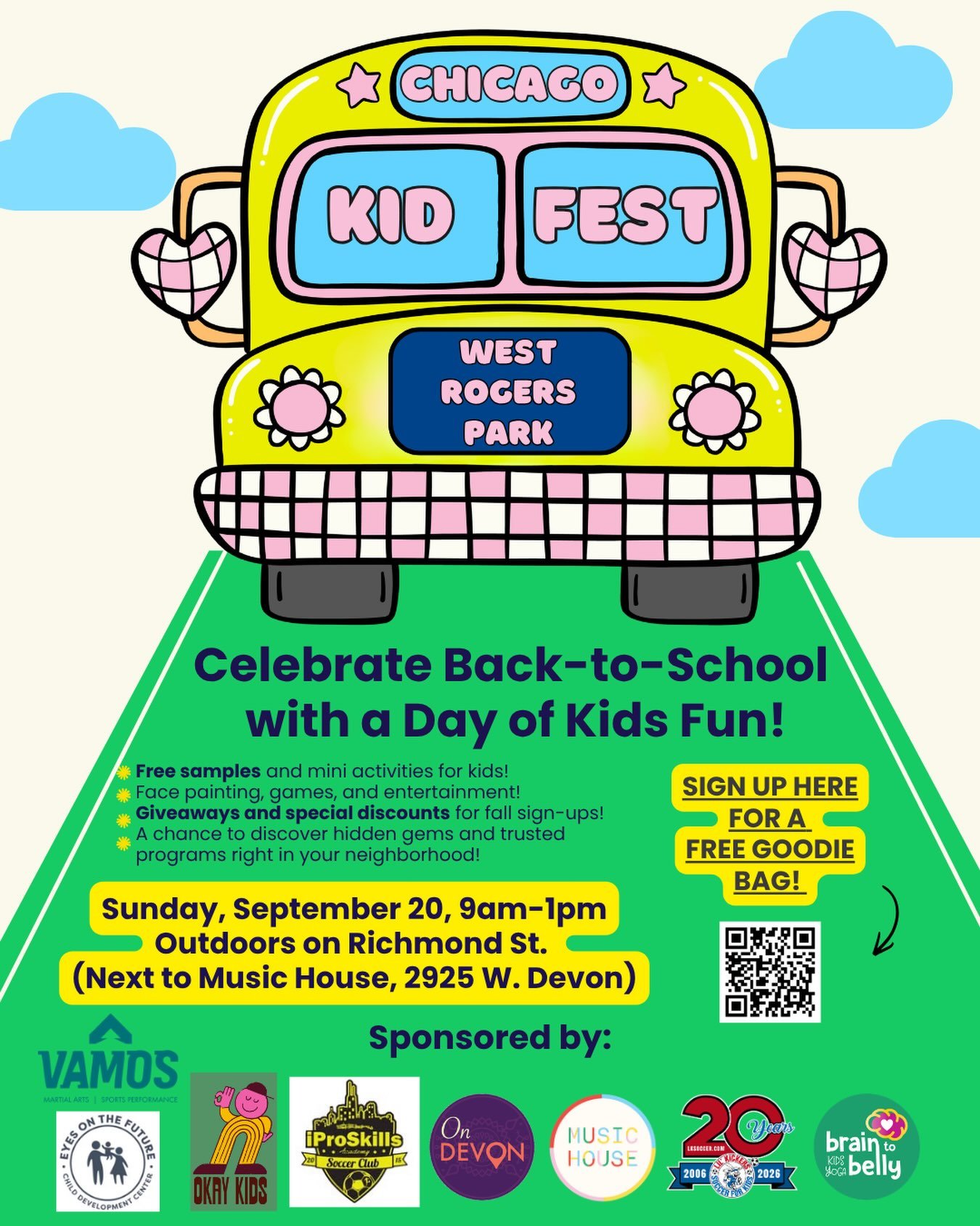We are looking forward to seeing everyone at our Chicago Kid Fest this Sunday! We will have free face painting, games &amp; activities, and goodie bags! 

Get to know the local kids programs! ⭐️