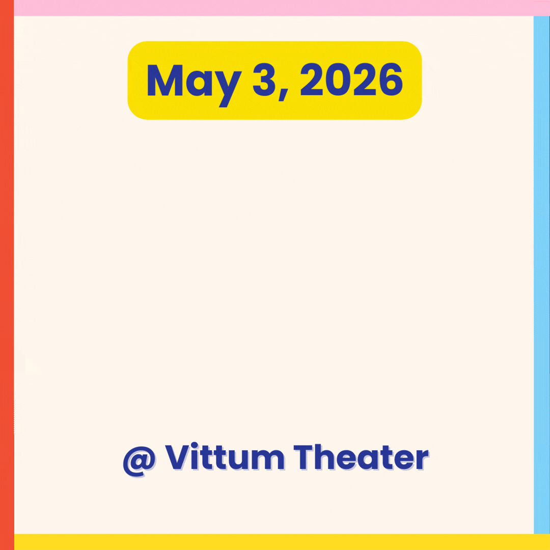 Classical Solo Recital at Vittum Theater: Sunday, May 3, 2026 (All Performance Times)