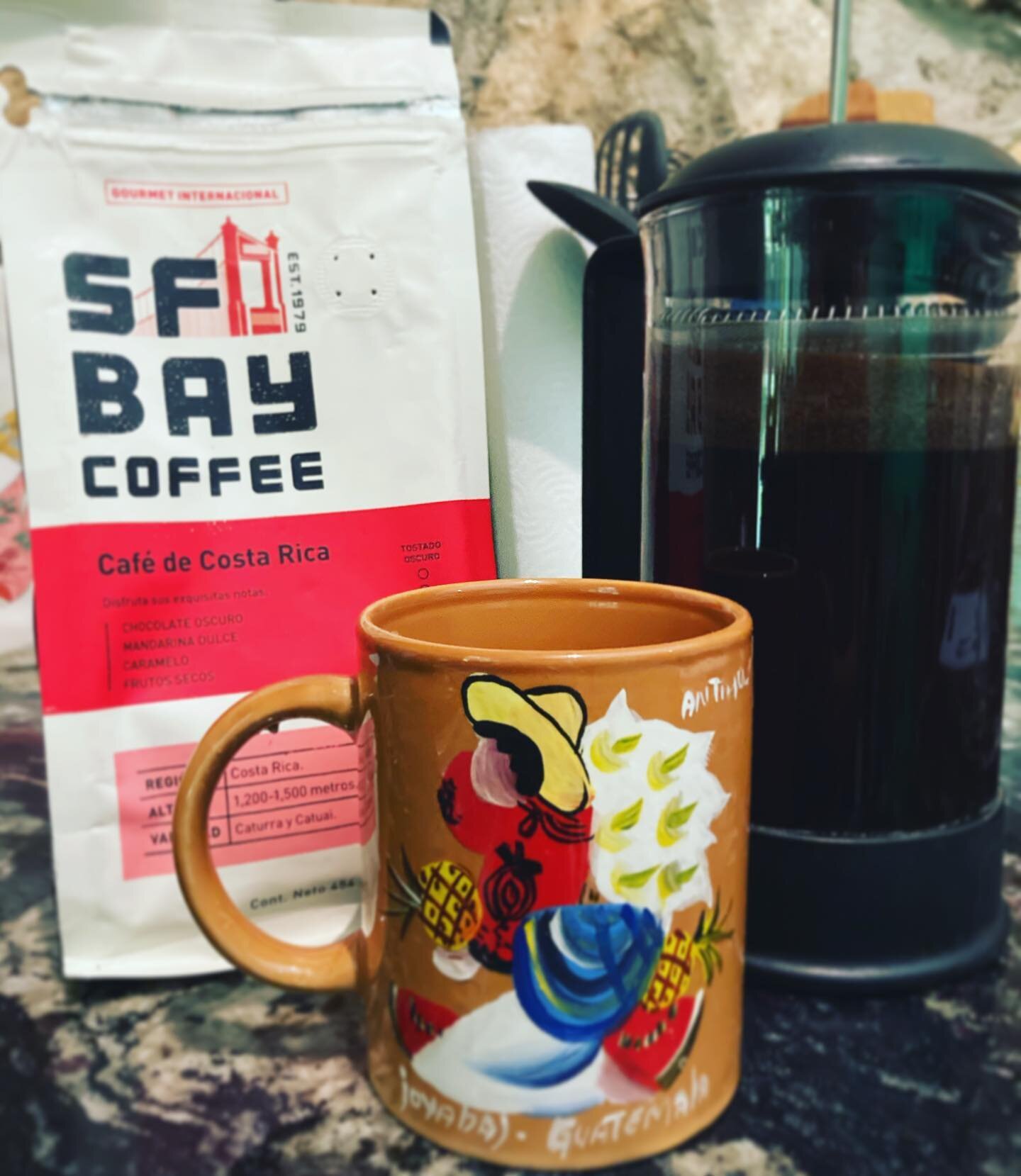 Trying to transition from coffee to green tea on the same day I am tackling advanced music theory and physics concepts was not a great choice. This Nerd needs some serious caffeine! 
Enter stage right: American in Mexico drinking coffee from Costa Ri