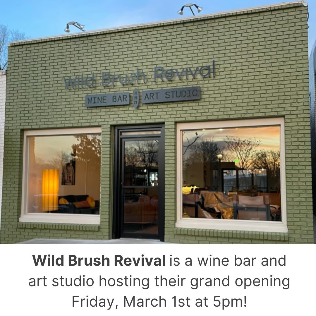 Welcome 2 new businesses, @wildbrushrevival &amp; @callelatincuisine, to the downtown Fayetteville square! 

Wild Brush Revival will offer painting workshops, wine by the glass, snacks and other refreshments. They also provide the option to book a pr