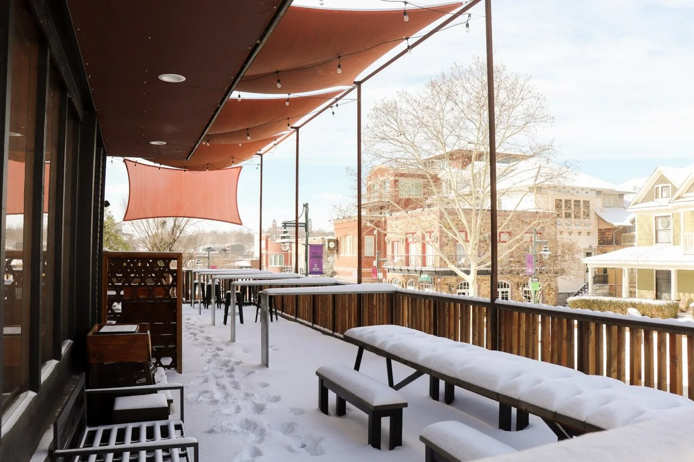 Snow days in Downtown Fay❄️🤍☃️