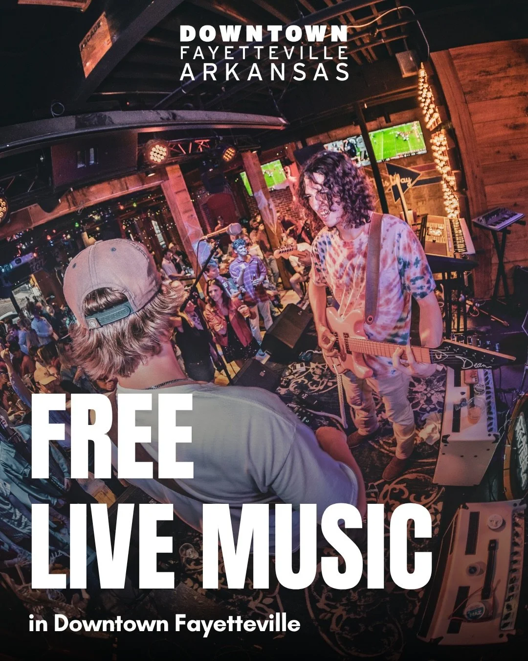 Where can you find free local music? Here are just a few great spots in downtown Fay to check out!

@moxyfayettevillear | Live music vibes in a stylish setting with great drinks and ambience. Not to mention, right off the Razorback Greenway for those