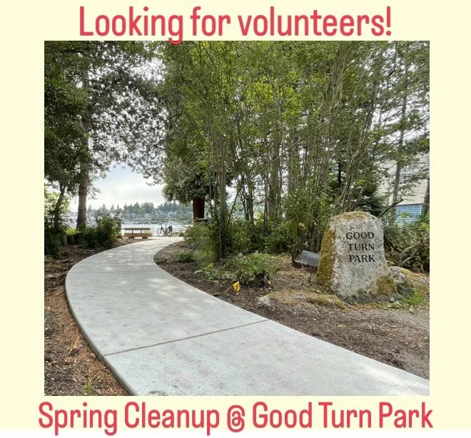 Come join the volunteers from Friends of Street Ends &amp; your neighbors for an outside Spring cleanup! Volunteers will prune, weed, &amp; do other Spring cleaning tasks. 

📍E Martin St End Park &mdash; aka Good Turn 
  3201 Fairview Ave E
📅 Satur