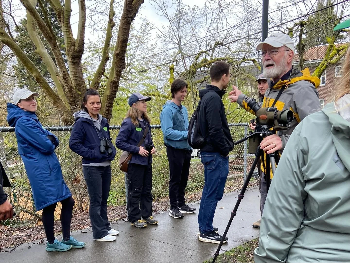A group of 50+ neighbors turned up on a cool, drizzly morning for ECC&rsquo;s annual spring bird walk with the inimitable Dave Galvin, Eastlake&rsquo;s very own Bird Guy. You never know what birds will make an appearance, but you&rsquo;re certain to 