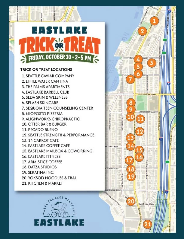 Eastlake Trick or Treat Map