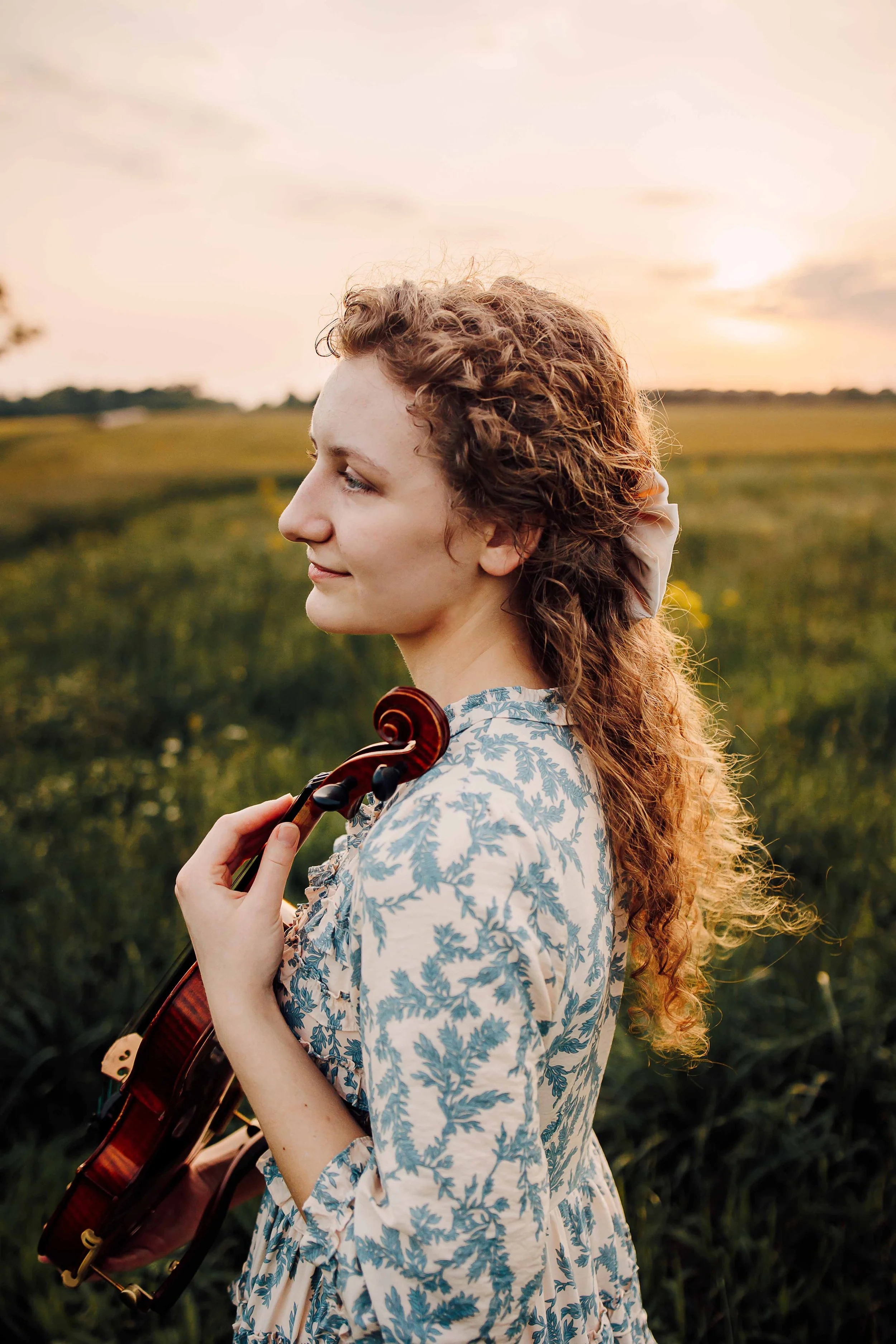 A Symphony in the Storm: A Sunset Senior Session