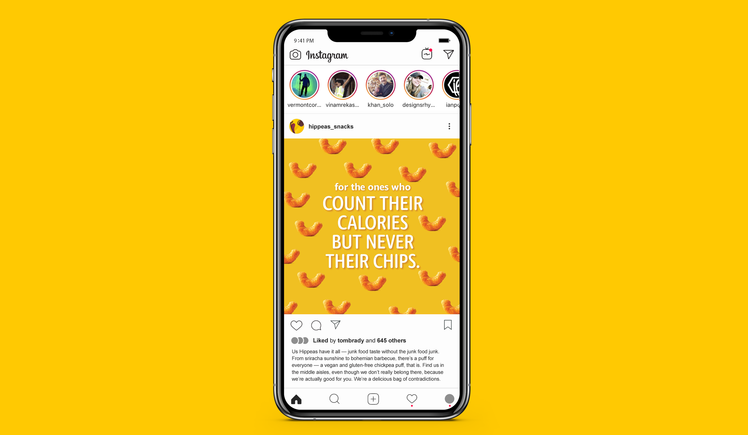 for the ones who count their calories but never their chipsCaption: Us Hippeas have it all — junk food taste without the junk food junk. There’s a puff for everyone — a vegan, gluten-free chickpea puff, that is. Find us in the middle aisles, even th…