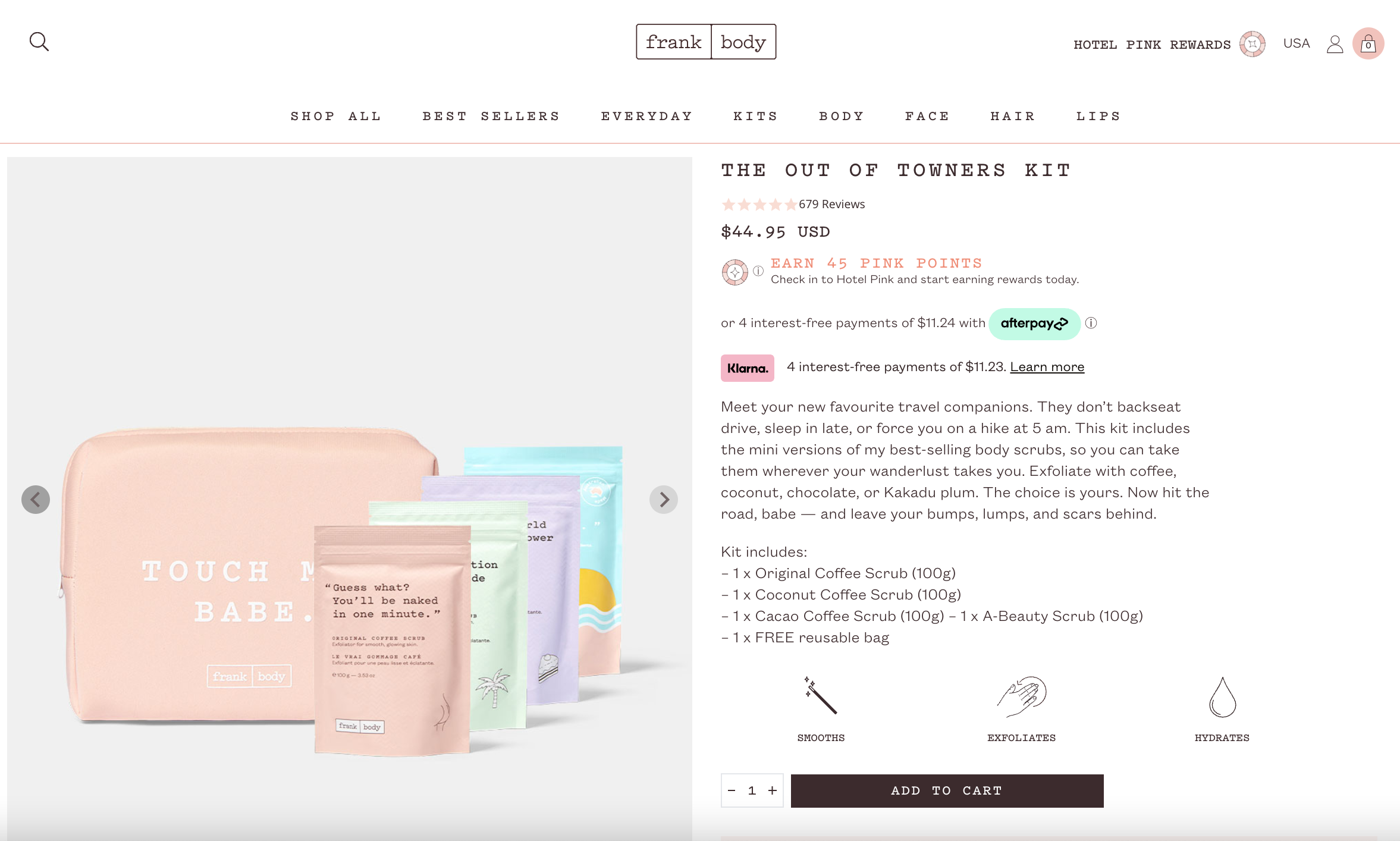 The Out of Towners Kit: Product Description Page