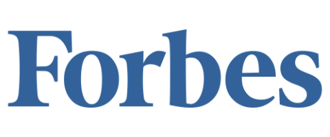 Forbes logo in blue text on a white background.