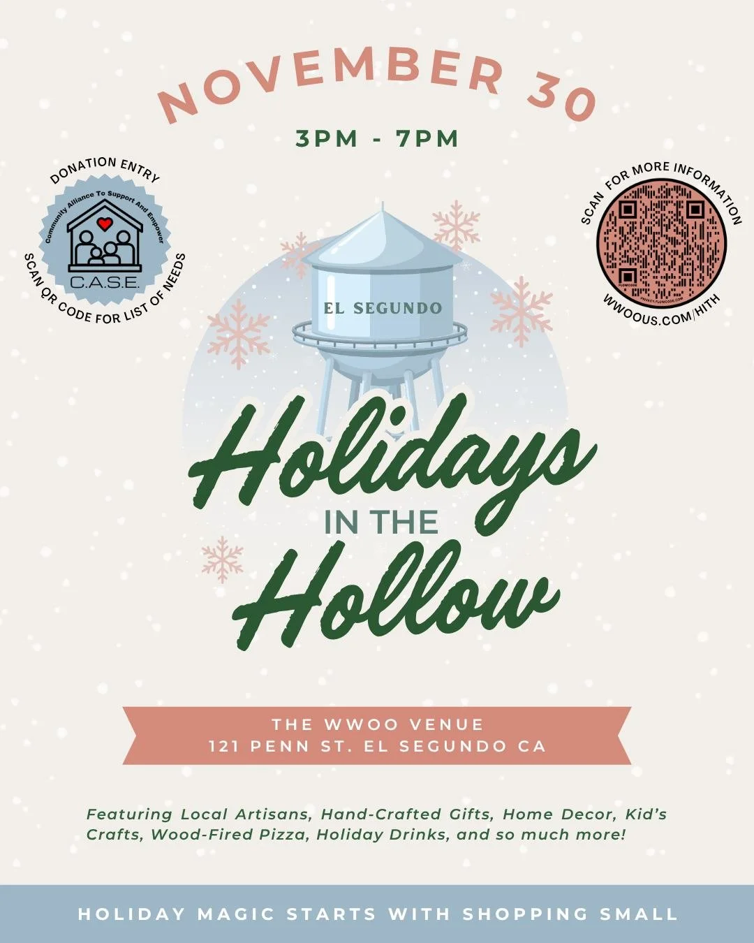 🎃➡️🎄 Halloween&rsquo;s over, and you know what that means&hellip; it&rsquo;s officially holiday season! Mark your calendars for November 30 &mdash; come shop local, sip something festive, and find the perfect gifts for the people you love. ❤️ 

Hea