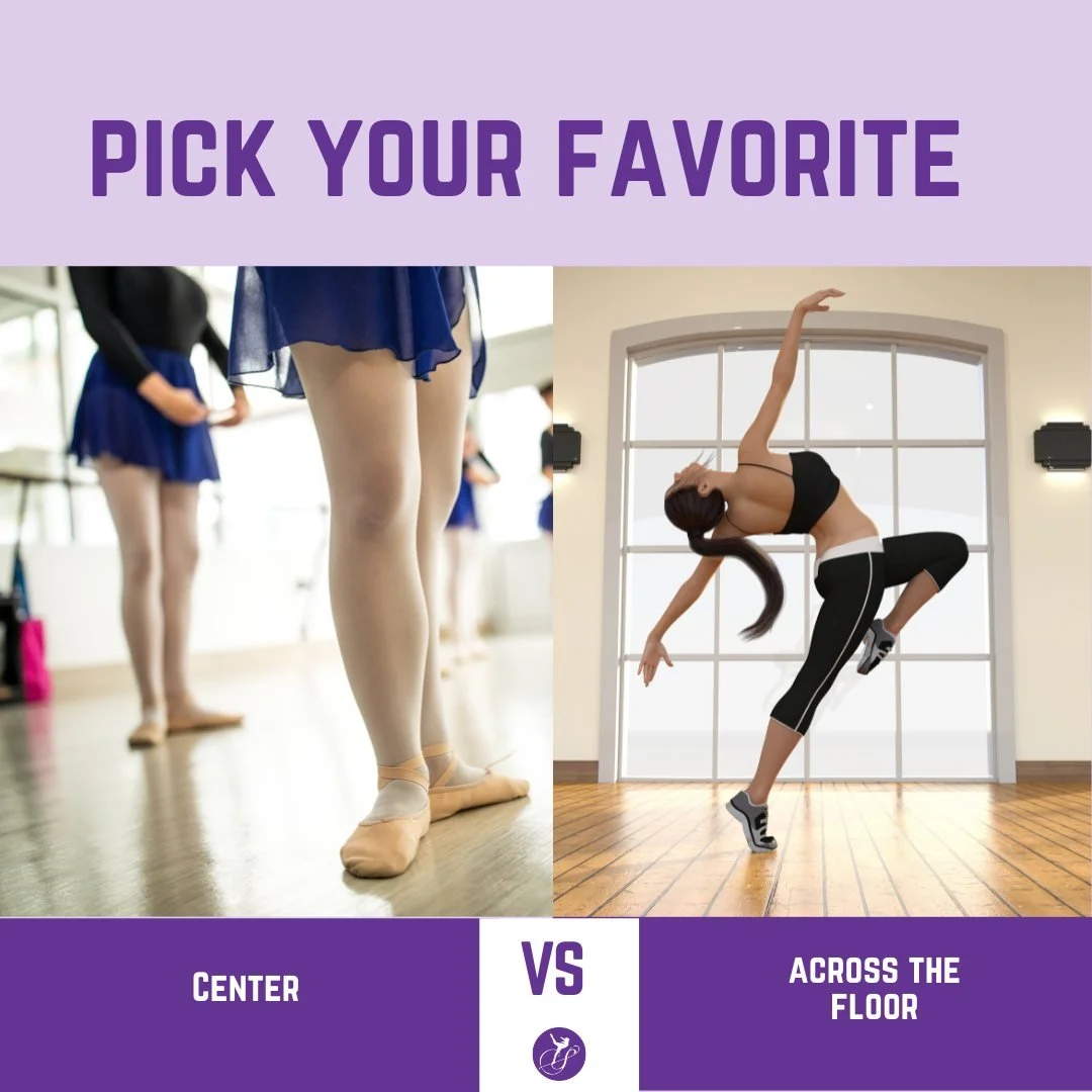 Center vs. across the floor &mdash; you have to pick! 👀✨

Both push dancers in different ways&hellip; but are you team balance and control, or team power and travel?

Drop your vote below! ⬇️