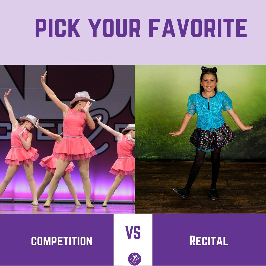 Competition or Recital &mdash; what&rsquo;s your pick?

🏆 Competition: fun, challenging, rewarding

🌟 Recital: celebrating your hard work with your whole studio

We love them both &mdash; but we want to hear from YOU!

Comment your choice below 👇