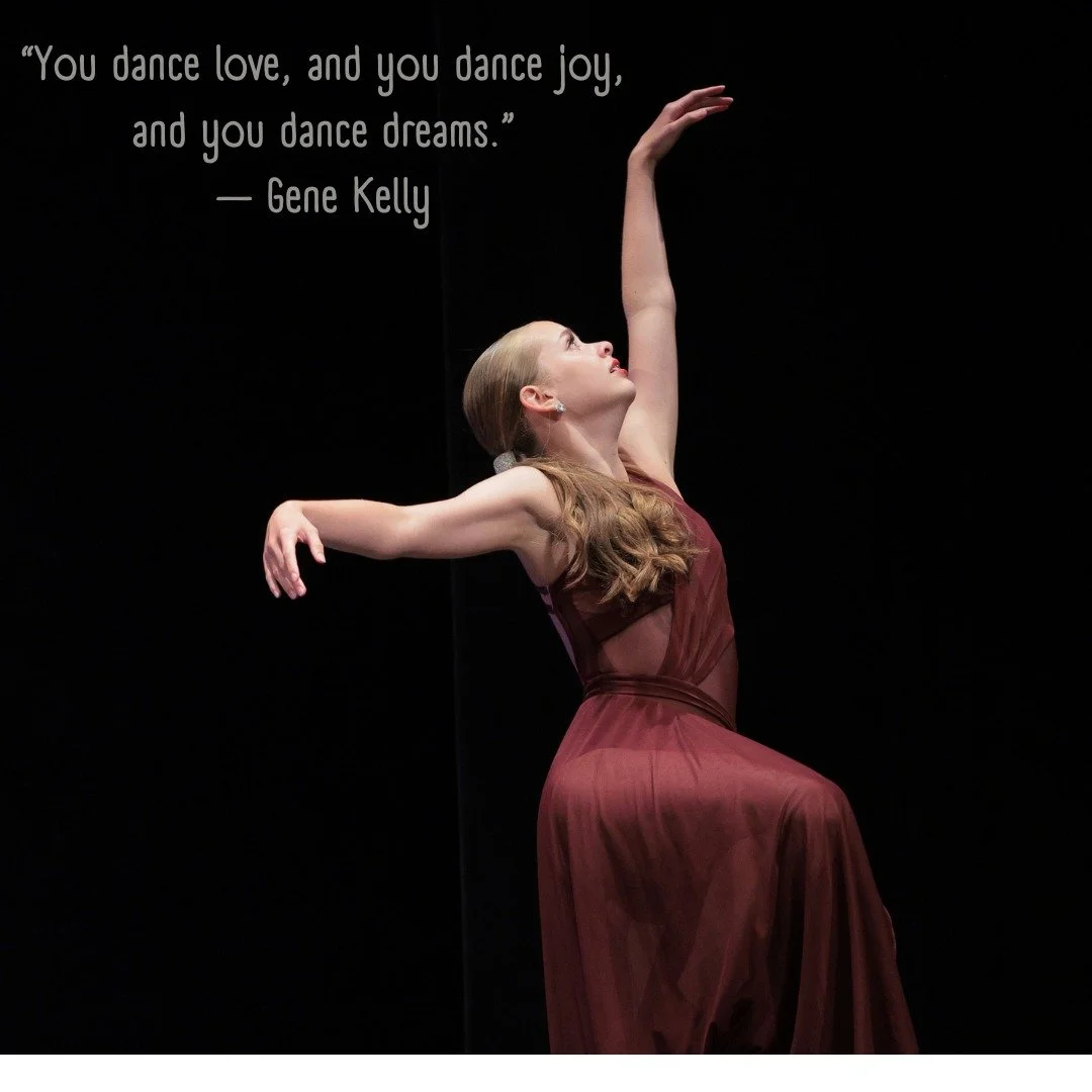 &ldquo;You dance love, and you dance joy, and you dance dreams.&rdquo;
&mdash; Gene Kelly ✨

At Stephanie&rsquo;s Academy of Dance, we&rsquo;re dancing all three, every single week.