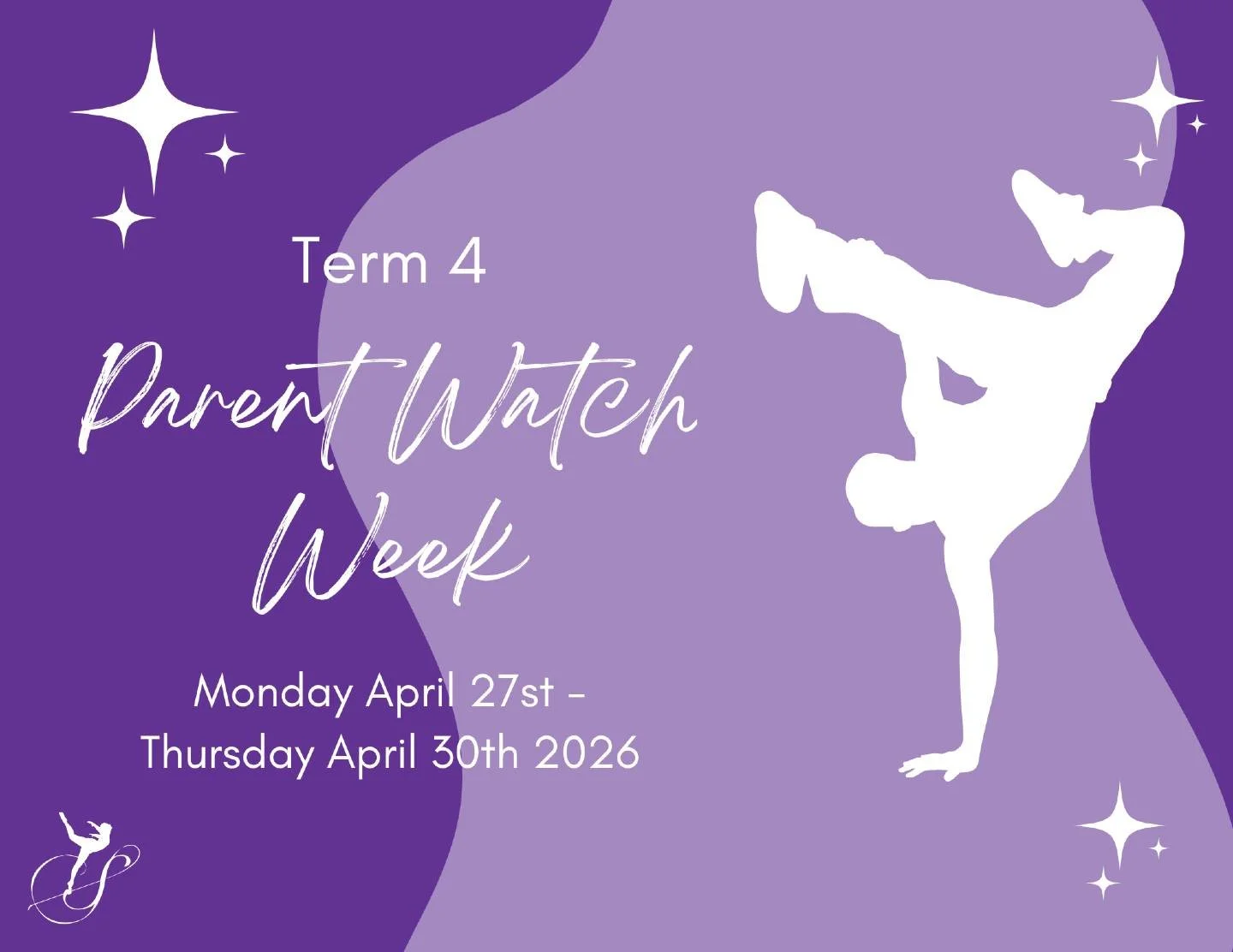 👀 Watch Week starts TODAY! 👀

Hard to believe, but we've made it to Term 4 Watch Week! All week long, step into our classrooms and see the amazing progress your dancers have made this year. 

#stephaniesacademy #danceclass #dance #montgomery #foxva