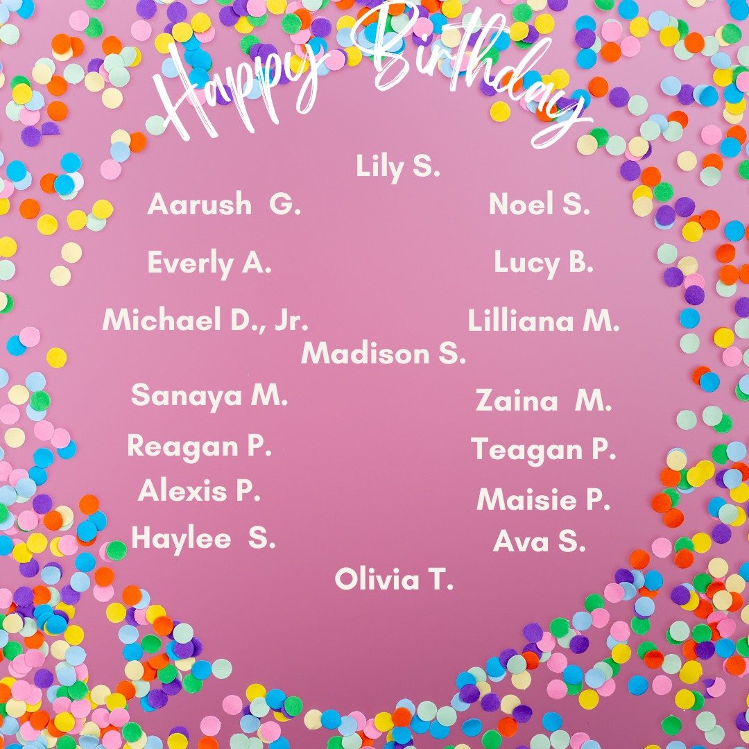 🌸 Happy May Day! 🌷

It's the 1st of the month, which means it's time to celebrate all of our May birthday dancers! 🎂✨ Wishing you a month full of joy, sunshine, and lots of dancing.