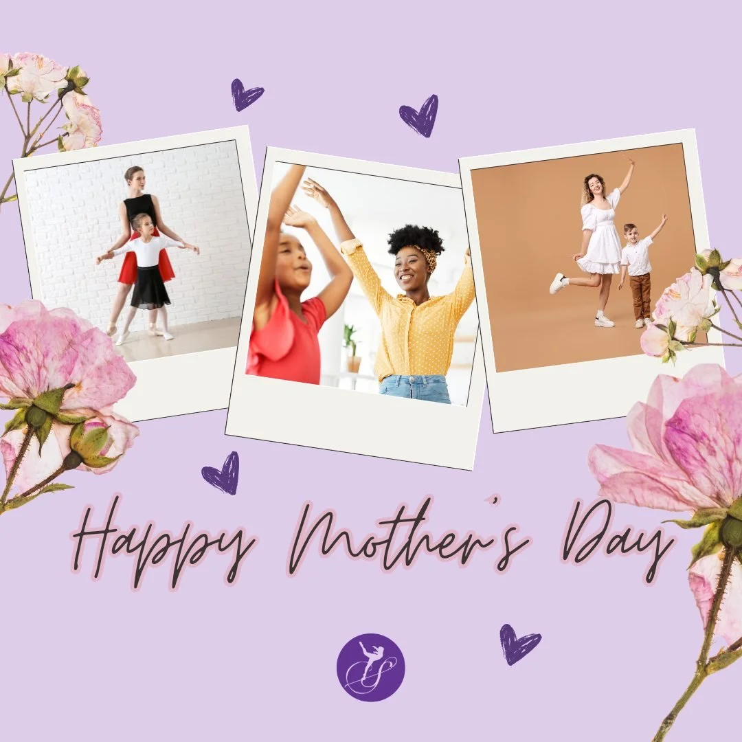 💐💜 Happy Mother's Day to all of our amazing dance moms! 🩰✨

From driving to every class and rehearsal, to carting costumes, fixing buns, and cheering the loudest from the audience, we truly couldn't do any of this without you! 

We hope you feel s