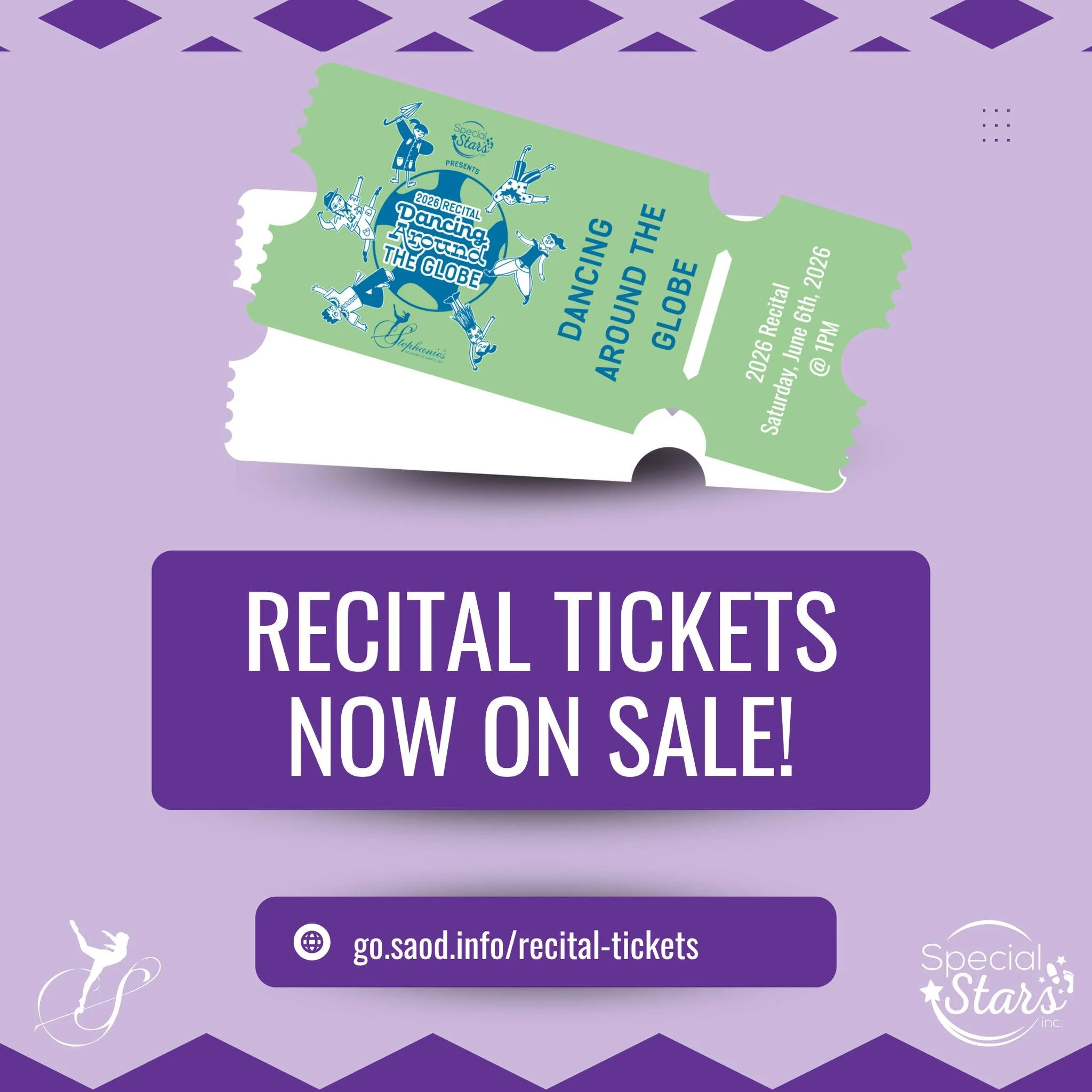 🚨🎟️ Tickets are LIVE! Dance Recital seats are on sale NOW! 💛🩰

Don&rsquo;t wait, act fast and secure those perfect seats before they&rsquo;re gone! ⭐

🔗 go.saod.info/recital-tickets