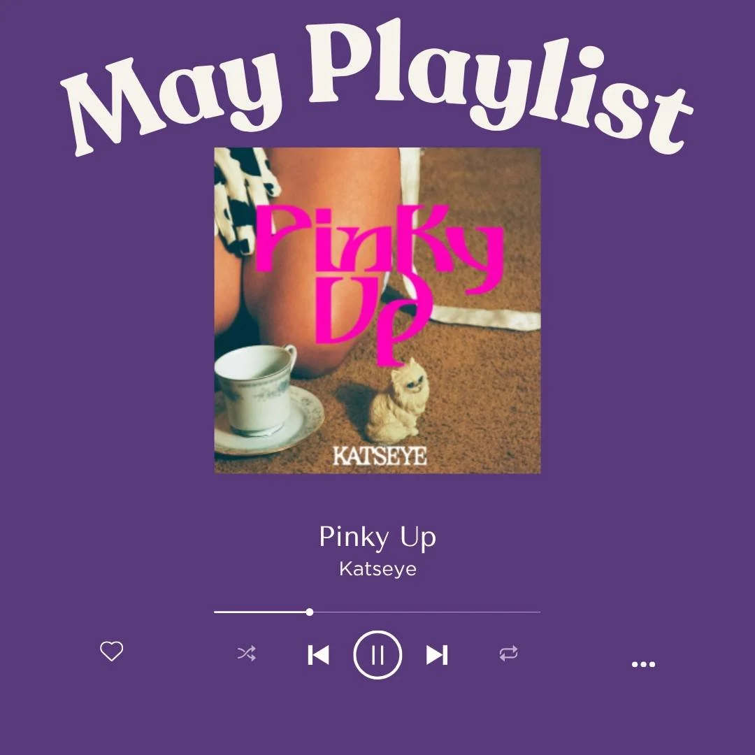 🎶☀️ MAY PLAYLIST ☀️🎶

Warmer weather is here and these artists are putting us in a summer state of mind 🌴✨
On repeat this month: 

🩷 Pinky Up &mdash; KATSEYE 
🌅 Midnight Sun &mdash; Zara Larsson 
💔 Drop Dead &mdash; Olivia Rodrigo 
👯&zwj;♀️ Ru