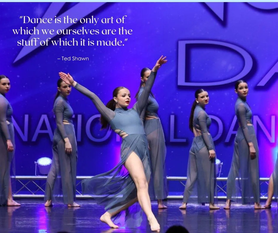 "Dance is the only art of which we ourselves are the stuff of which it is made." 
 &mdash; Ted Shawn

No paintbrush, no instrument, no canvas &mdash; just the dancer. That's pretty cool when you think about it.