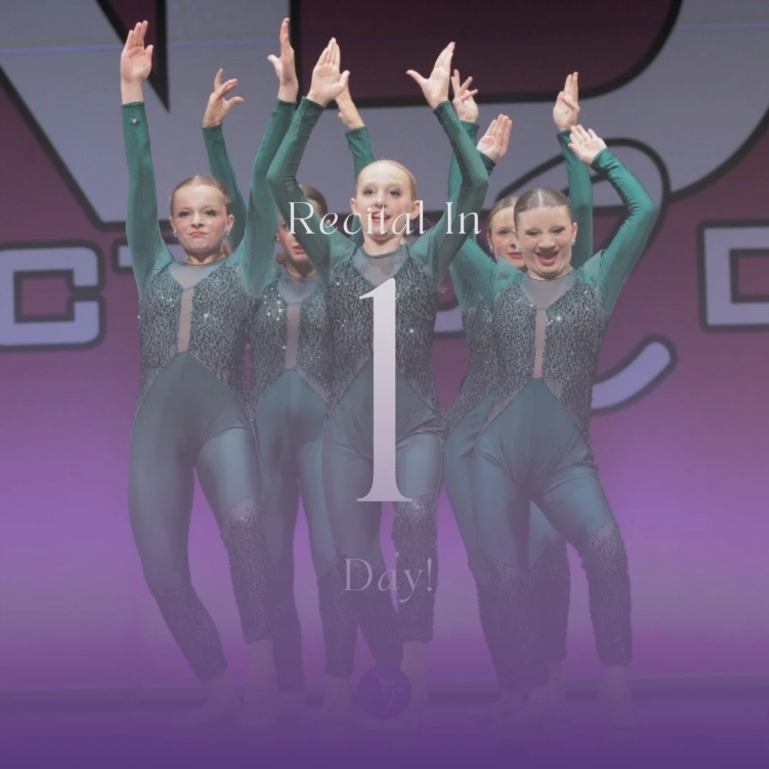 Tomorrow is RECITAL DAY! 

We still have dress rehearsals for other dances tonight, so be sure to check the schedule and know your times. 

This is what all that hard work has been building toward, dancers. We'll see you tomorrow for show day!

#step