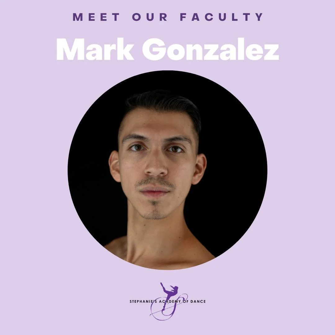 Instructor Spotlight ✨ 

Meet Mark Gonzalez, our Jazz, Leaps &amp; Turns, and Modern instructor!

A dance artist from Edinburg, Texas, Mark holds a BFA in Dance (Performance &amp; Choreography) with a minor in Theatre from Texas State University. His